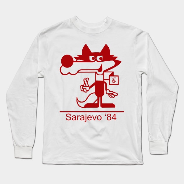 Vucko - Mascot 1984 - Sarajevo Long Sleeve T-Shirt by eddie4